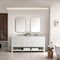 James Martin Vanities Breckenridge 72in Double Vanity, Bright White w/ 3 CM Ethereal Noctis Top 330-V72-BW-3ENC - alternate 2